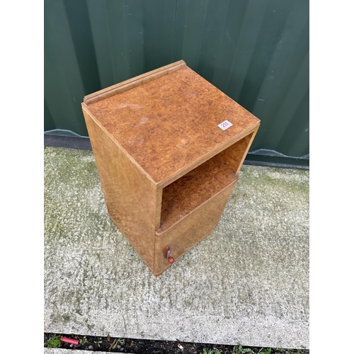 256 - A deco style walnut bedside