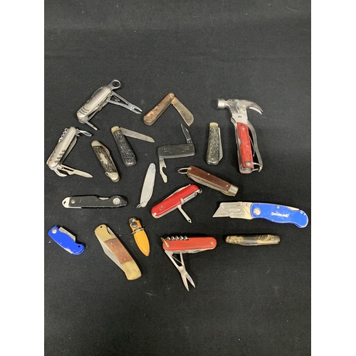 548 - 18 assorted penknives