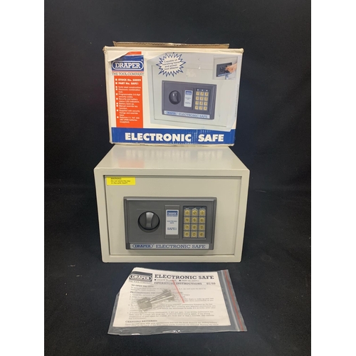 595 - Draper electronic safe as new with keys