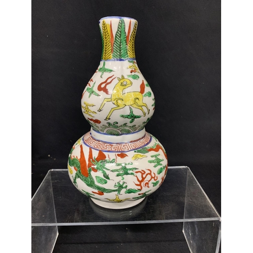 617 - Oriental Dragon Vase, height 24cms