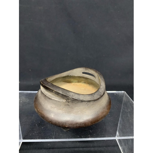 622 - Bronze censor, diameter 10cms, height 7cms