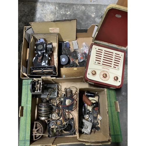 627 - Sky Baby radio, Baby cine Camera and assorted projector parts (2)