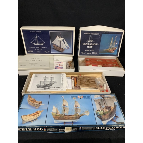 907 - Three Model Boat Kits