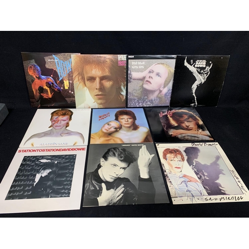 989 - 10 David Bowie LP's - all in excellent condition