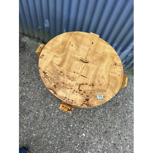 175 - A Birds Eye maple veneer deco style occasional table