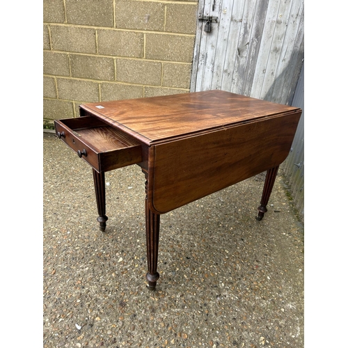 184 - A Victorian mahogany Pembroke table with drawer