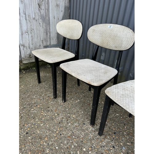 77 - Four retro kitchen chairs