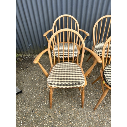 99 - A set of six Ercol hoop back chairs (inc 2 carvers )