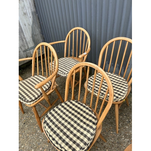 99 - A set of six Ercol hoop back chairs (inc 2 carvers )