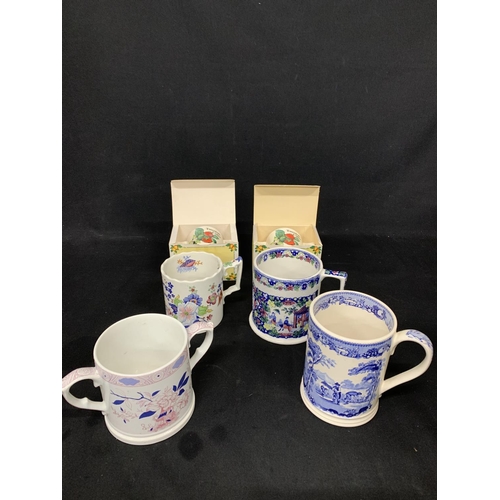 629 - 4 Wade cider mugs and 2 boxed Taunton cider mugs