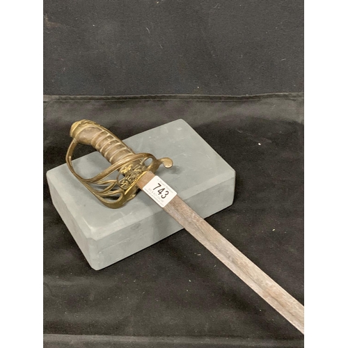 743 - Victorian Sword (no scabbard)