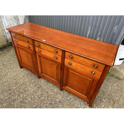 199 - A good quality six drawer mahogany sideboard with three doors 175x50 x90