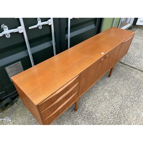 250g - A Macintosh teak cocktail sideboard 204x44x75