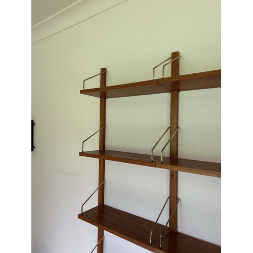 250j - A mid century teak book shelving system possibly by poul cadovius