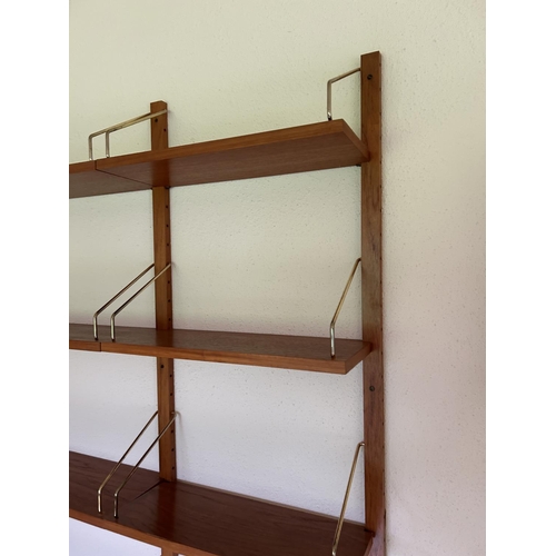 250j - A mid century teak book shelving system possibly by poul cadovius