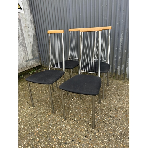 33 - A set of four Italian designer chairs