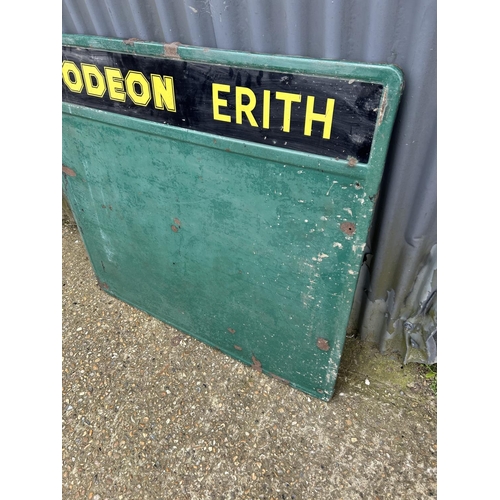 55 - An original odeon enamel sign (odeon Erith ) 108x103