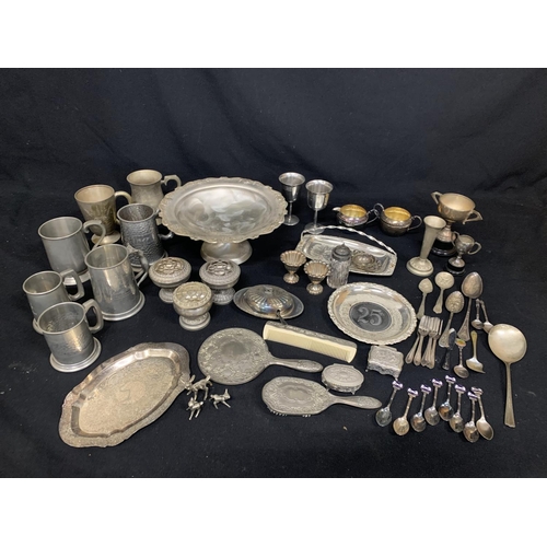 515 - Collection of plated, metalware and cutlery