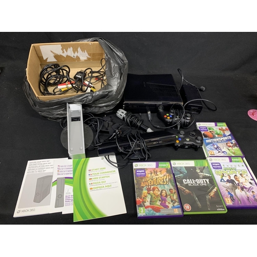 710 - XBox 360 Console and accessories plus 4 games