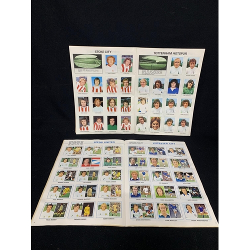 757 - Two complete Soccer Stars Picture Stamp Albums '75/'76 and '76/'77