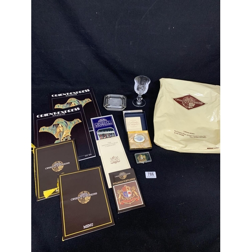 786 - Collection of Orient Express memorabilia