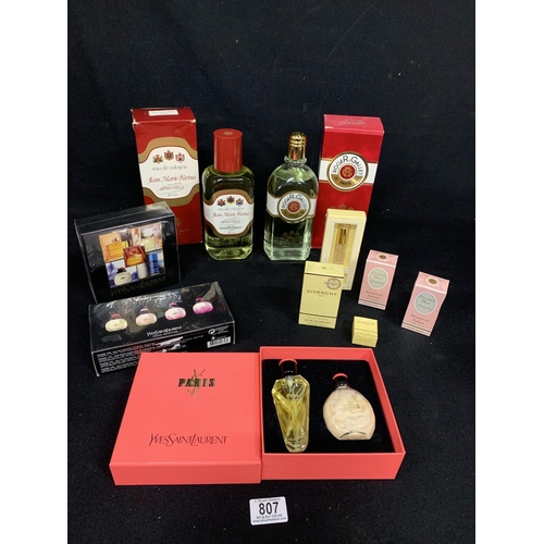 807 - Two large bottles of Roger & Gallet Eau de cologne and sealed perfumes