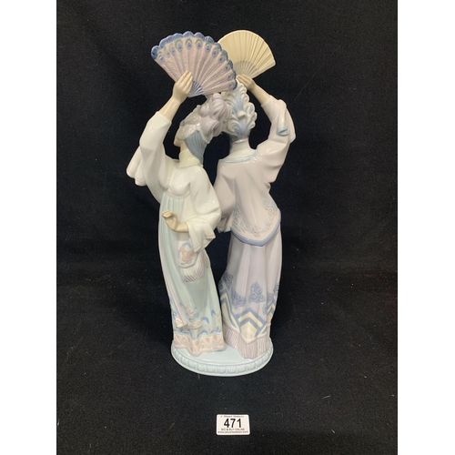 471 - Lladro Singapore Dancers Figure, unboxed height 42 cms