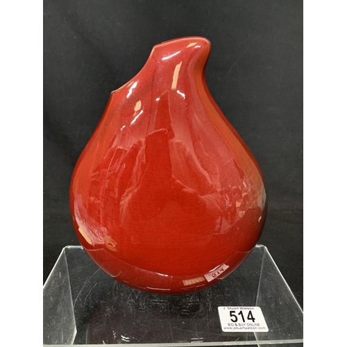 514 - Anita Harris studio pottery vase, height 22cms