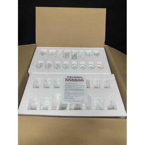 659 - Shot Glass Chess Set with board and glasses