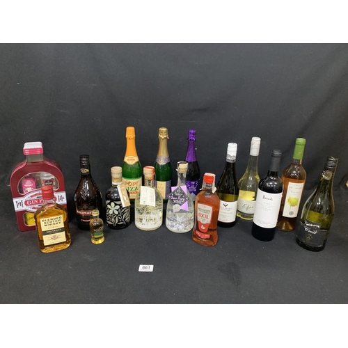 661 - Collection of Spirits and wines