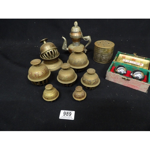 988 - Seven Indian Brass Bells