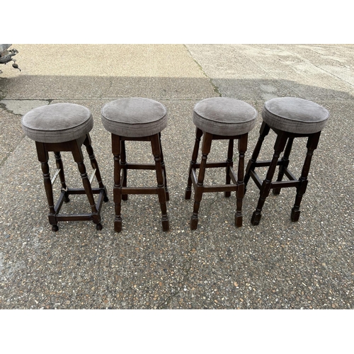 122 - Four high bar stools