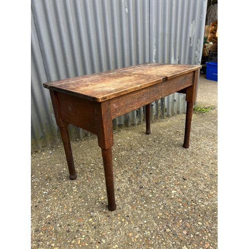 13 - A vintage double school desk