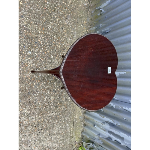 152 - An unusual heart shaped mahogany occasional table