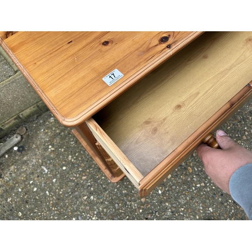 17 - Modern pine chest of four drawers