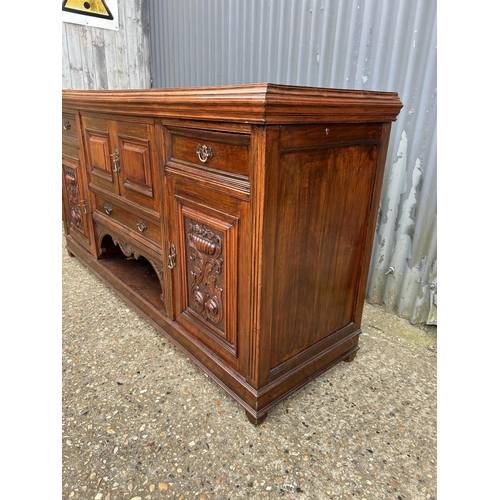 251 - A very large Edwardian mahogany sideboard 182x55x 85