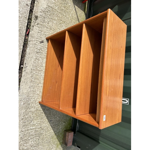 292 - A g plan teak open bookcase 90x33x77