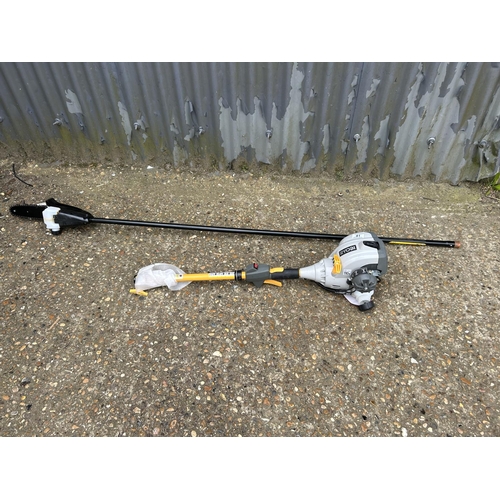 41 - A RYOBI petrol multitool - pole saw, hedger and strimmer