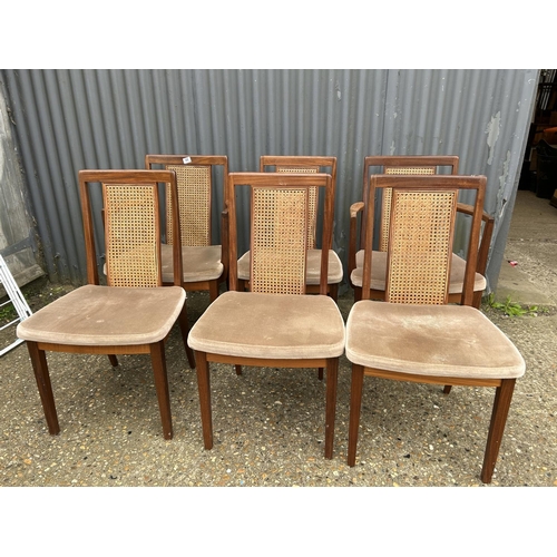 69 - A set of six g plan teak dining chairs