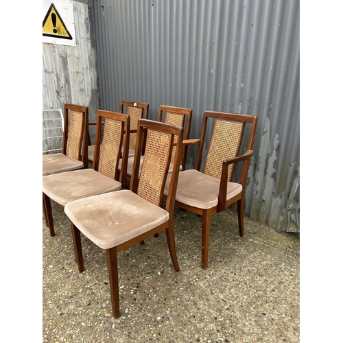 69 - A set of six g plan teak dining chairs