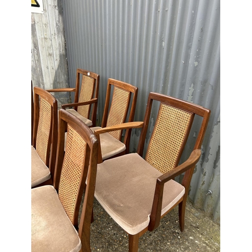 69 - A set of six g plan teak dining chairs