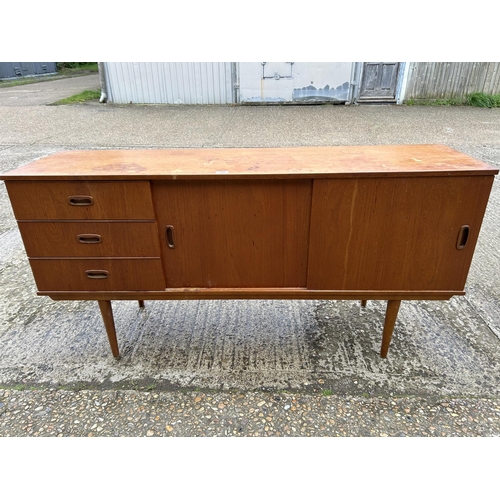 99 - A mid century teak sideboard top af  152x40x77