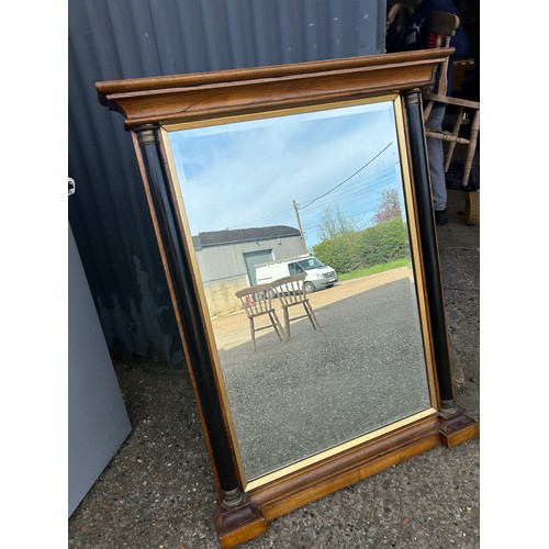 104 - A continental style overmantle mirror 94x122