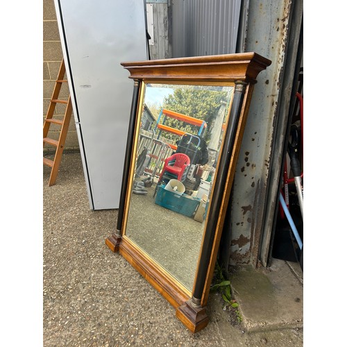 104 - A continental style overmantle mirror 94x122