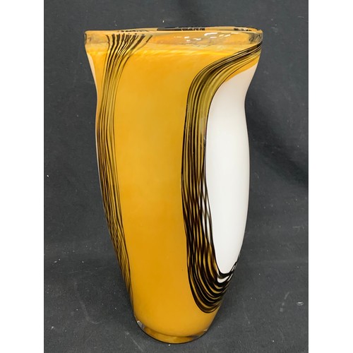 519 - Large Svaja art glass vases, height 44cms