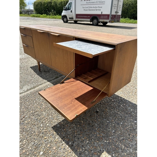 112 - A mid century teak cocktail sideboard by MCINTOSH 202x 46x75