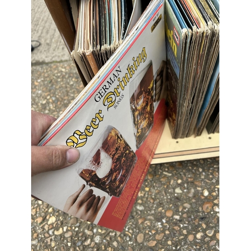 123 - Record cabinet and records