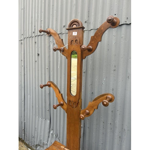 15 - A mahogany hallstand