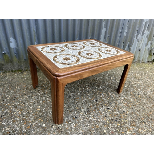 188 - A g plan teak tile top coffee table 71x50x40