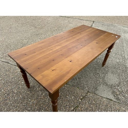 207 - A solid pine farmhouse style table 183x90